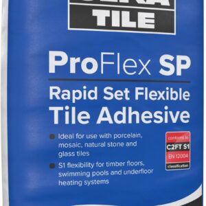 Ultra Tile Fix ProFlex SP Rapid Set Flexible S1 Adhesive Grey 20kg Full Pallet (54 Bags Tail Lift)